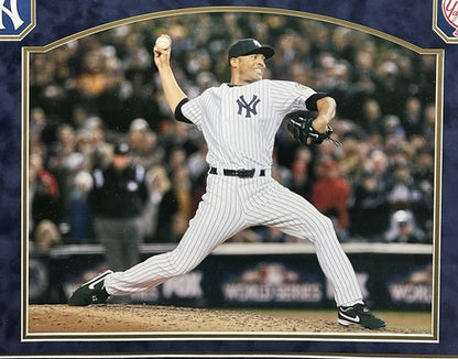 Mariano Rivera Signed Framed Photo Suede Mound Rubber HOF 8 Stat Auto Steiner