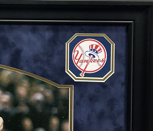 Mariano Rivera Signed Framed Photo Suede Mound Rubber HOF 8 Stat Auto Steiner