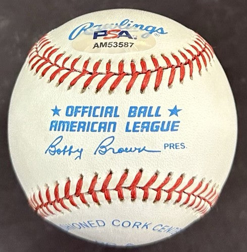 Phil Rizzuto Signed Official AL Clean Pearl White Baseball Yankees Hof Auto PSA