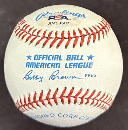 Phil Rizzuto Signed Official AL Clean Pearl White Baseball Yankees Hof Auto PSA