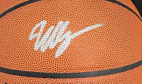 Victor Wembanyama Signed Wilson I/Basketball Spurs Rookie Auto Fanatics COA ROY
