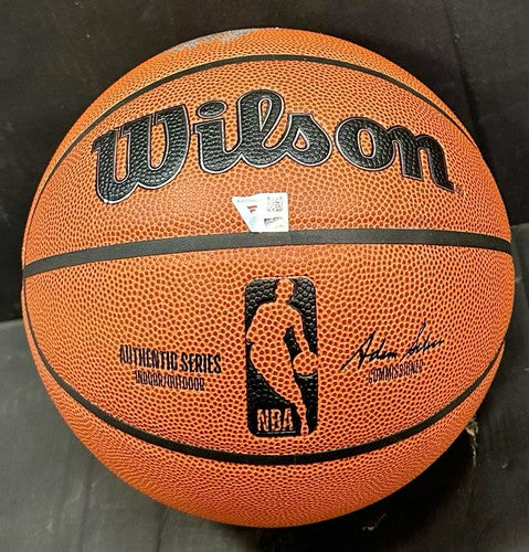 Victor Wembanyama Signed Wilson I/Basketball Spurs Rookie Auto Fanatics COA ROY