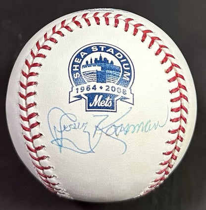 Jerry Koosman Signed MLB Baseball 2008 Shea Stadium Logo Mets Auto Steiner COA