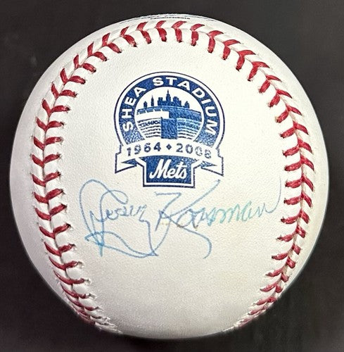 Jerry Koosman Signed MLB Baseball 2008 Shea Stadium Logo Mets Auto Steiner COA