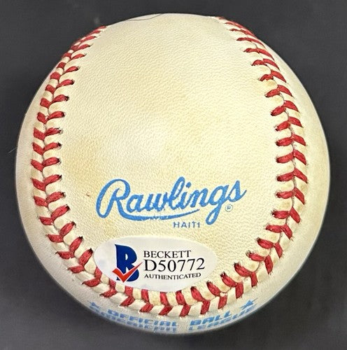 Roger Clemens Signed Official AL Baseball Red Sox Early Rookie Autograph BAS COA
