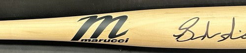 Brandon Nimmo Signed Marucci Game Model Bat NY Mets Autograph Fanatics MLB COA