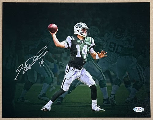 Sam Darnold Signed 11x14 Spotlight Photo Seahawks Rookie Auto PSA COA Ny Jets
