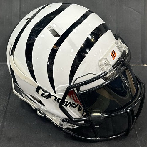 Cincinnati Bengals White Custom Pro Authentic FS Helmet W/ Visor Under Armour