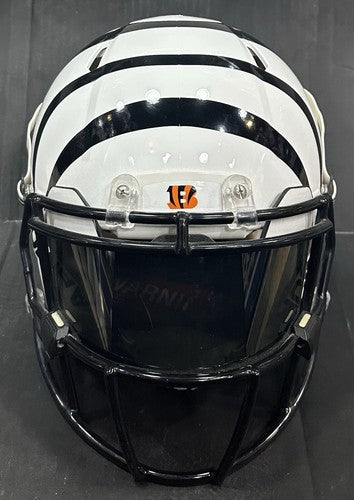 Cincinnati Bengals White Custom Pro Authentic FS Helmet W/ Visor Under Armour