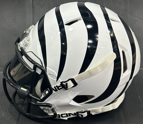 Cincinnati Bengals White Custom Pro Authentic FS Helmet W/ Visor Under Armour