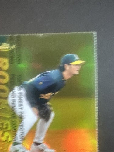 1999 Topps Finest Eric Chavez Rookies  #283 Gold Refractor Rookie /100 Mint  Rc