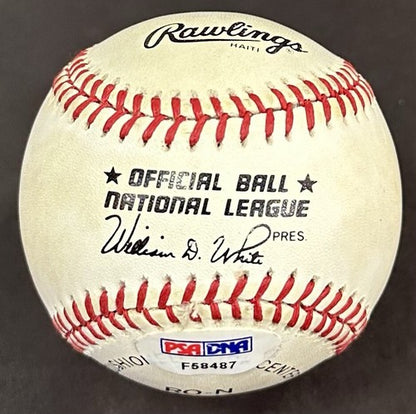 Dick Butkus Signed Official NL Baseball Chicago Bears #51 Autograph PSA COA HOF