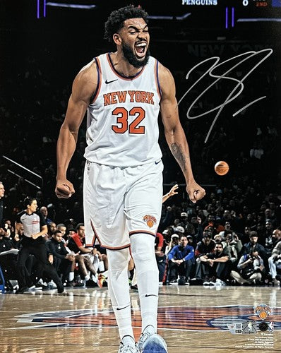 Karl Anthony Towns Signed 16x20 Framed Scream Photo NY Knicks Auto Fanatics COA