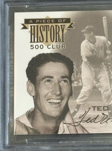 Ted Williams 1999 Upper Deck Piece History 500 HR Game Used Bat BGS 8.5 Nm - Mt