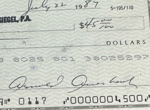 Red Auerbach SIGNED CHECK Boston Celtics Gm PSA Certified Mint Auto HOF