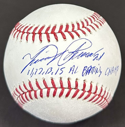 Miguel Cabrera Signed Official MLB Baseball Tigers Batting Champion Auto BAS COA