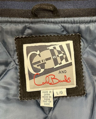 Giants Ravens Super Bowl XXXV Carl Banks G-III Suede Jacket NFL Licensed New Tag