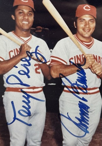 Big Red Machine Signed 8x10 Framed Photo Reds 5 Auto Bench Rose Morgan Steiner