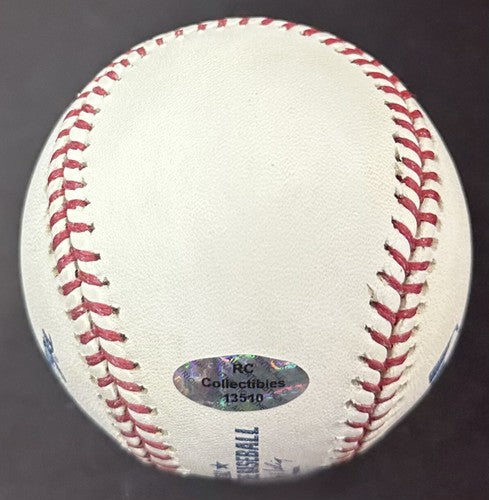 Tommy John Signed Official MLB Baseball Yankees 4 Stat 4x AS 2245 Ks Auto COA