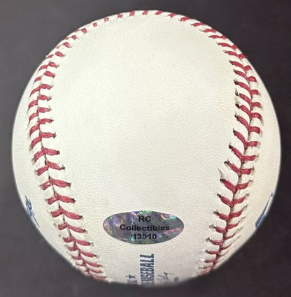 Tommy John Signed Official MLB Baseball Yankees 4 Stat 4x AS 2245 Ks Auto COA