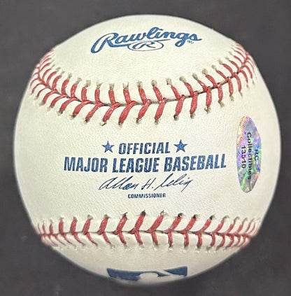 Tommy John Signed Official MLB Baseball Yankees 4 Stat 4x AS 2245 Ks Auto COA