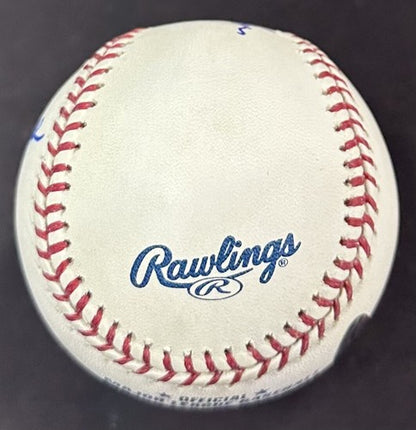 Tommy John Signed Official MLB Baseball Yankees 4 Stat 4x AS 2245 Ks Auto COA