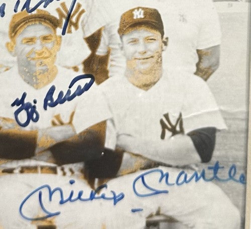 Yankees 1961 WS Team Signed 16x20 Framed Photo 34 Auto Maris Mantle JSA LOA HOF