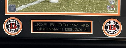Joe Burrow Signed 16x20 Framed Photo Cincinnati Bengals Autograph Fanatics COA