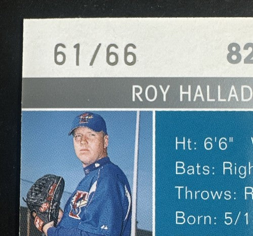 2004 Fleer Ultra Platinum Medallion  #82 Roy Halladay Blue Jays /66 Mint HOF