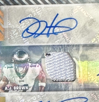 2022 Zenith Team Eagles Summit TSA-JAM Jalen Hurts AJ Brown Auto Sanders 1/5