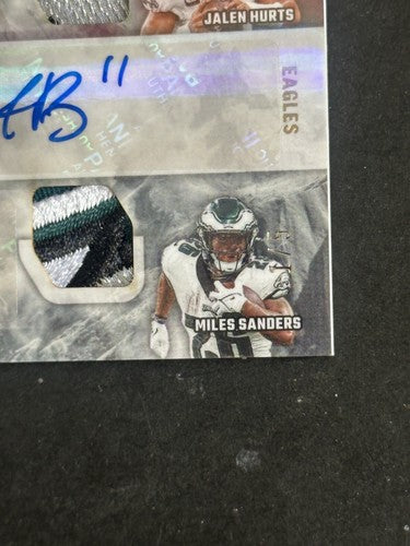 2022 Zenith Team Eagles Summit TSA-JAM Jalen Hurts AJ Brown Auto Sanders 1/5