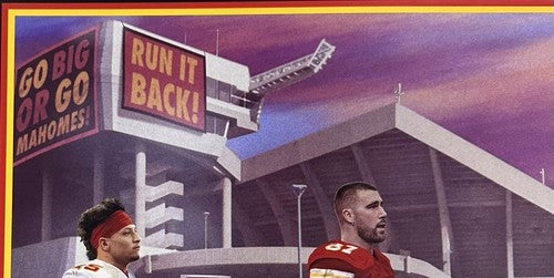 Kansas City Chiefs Dynasty Road 16x20 Litho Photo Patrick Mahomes Travis Kelce