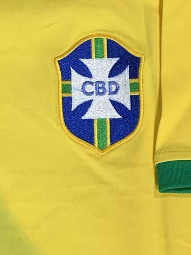 Pele Signed CBD Brazil World Cup Soccer Jersey #10 Autograph Beckett Bas COA