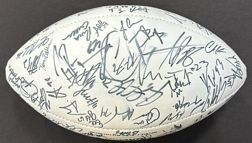 2008 Pro Bowl Team Signed NFL Football Adrian Peterson Tony Romo 40 + Auto Coa