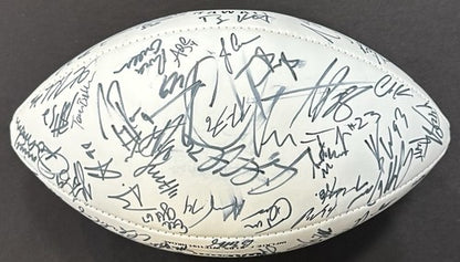 2008 Pro Bowl Team Signed NFL Football Adrian Peterson Tony Romo 40 + Auto Coa