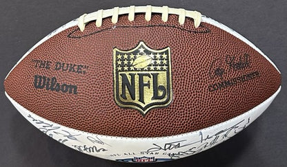 2008 Pro Bowl Team Signed NFL Football Adrian Peterson Tony Romo 40 + Auto Coa