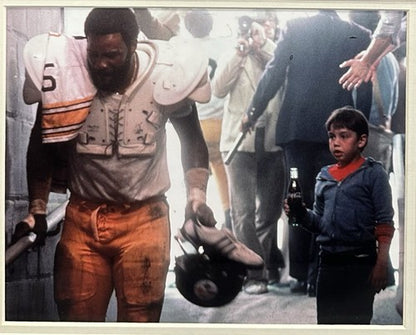 Mean Joe Greene Framed 8x10 Photo 1979 Coca Cola Commercial Steelers #75 Card