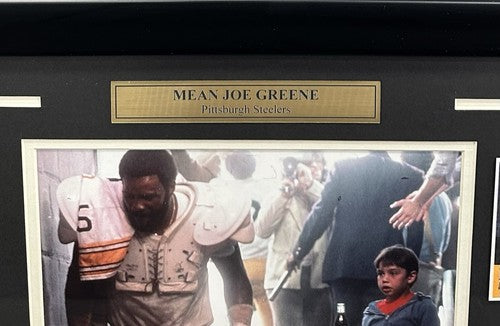 Mean Joe Greene Framed 8x10 Photo 1979 Coca Cola Commercial Steelers #75 Card