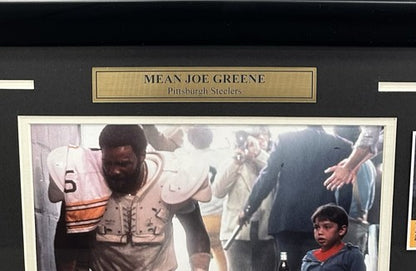 Mean Joe Greene Framed 8x10 Photo 1979 Coca Cola Commercial Steelers #75 Card