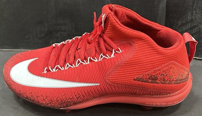 Mike Trout Signed Red Nike Game Model Promo Zoom Cleat Pair Angels Auto MLB COA