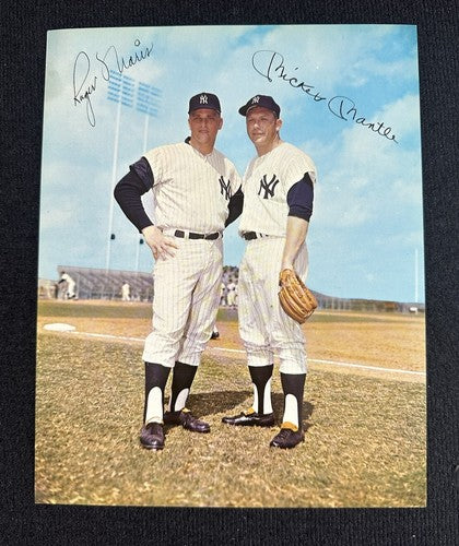 1964-66 Requena 8x10 Photo Original MICKEY MANTLE & ROGER MARIS Yankees Nm