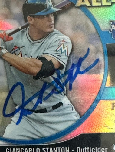 2012 Bowman Chrome All Stars Jose Fernandez Giancarlo Stanton Auto Psa Coa 1/1 ?