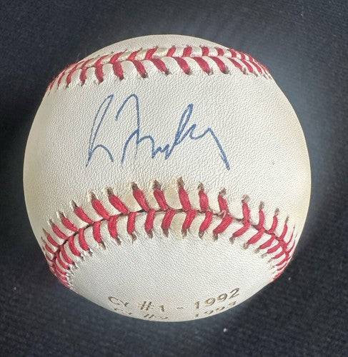 Greg Maddux Signed Official N.L Baseball Auto 4cy Young Engraved Steiner Coa