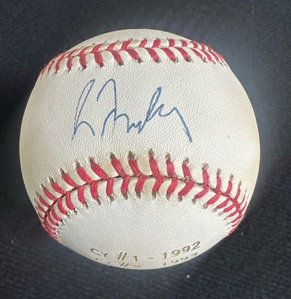 Greg Maddux Signed Official N.L Baseball Auto 4cy Young Engraved Steiner Coa