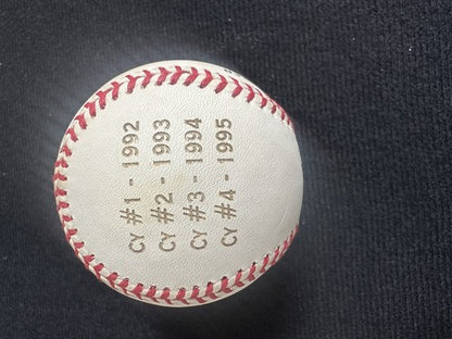 Greg Maddux Signed Official N.L Baseball Auto 4cy Young Engraved Steiner Coa