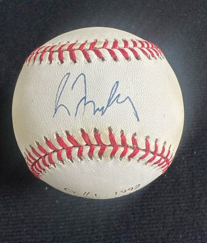 Greg Maddux Signed Official N.L Baseball Auto 4cy Young Engraved Steiner Coa