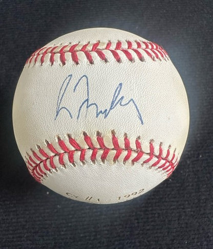 Greg Maddux Signed Official N.L Baseball Auto 4cy Young Engraved Steiner Coa