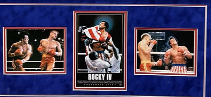 Sylvester Stallone Rocky IV Signed Suede Framed USA Boxing Shorts Auto JSA COA