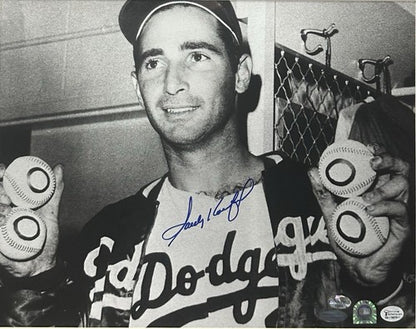 Sandy Koufax Signed 11x14 Framed Photo Dodgers Auto 4 No Hitters Steiner MLB HOF