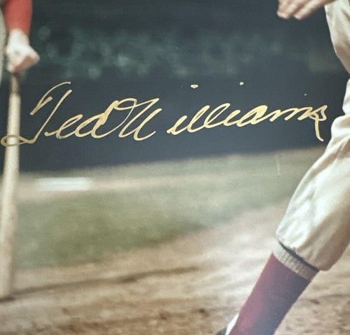 Ted Williams signed 1939 Rookie 8x10 photo arthur griffin W/Seal Psa MINT AUTO